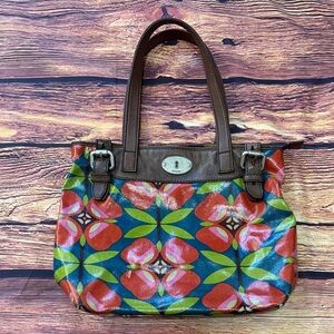 Fossil Multicolor Floral Tote Bag